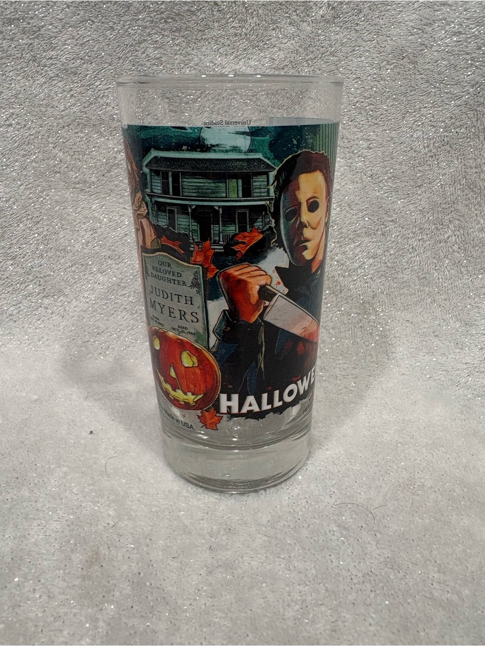 Halloween Michael Myers Glass Tumbler